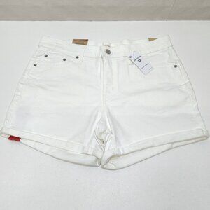 Levi's Mid-Length Mid Rise Shorts Size 32 Cuffed Slim Through Hip Original Style
